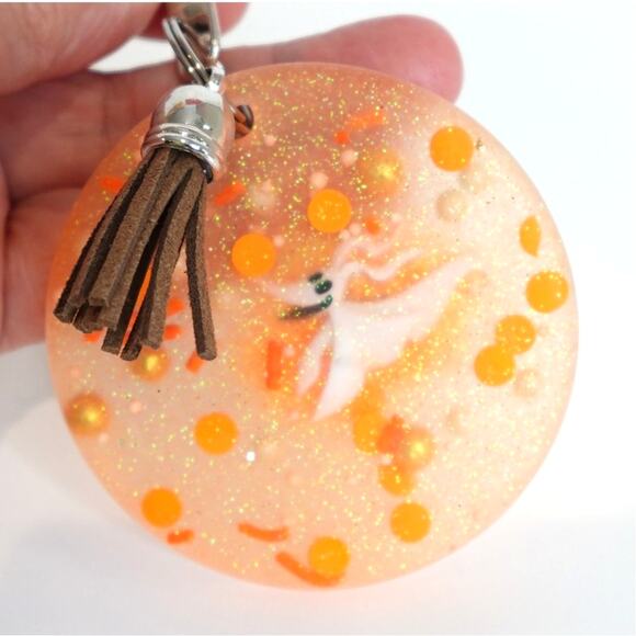 ZERO /Jacks ghost Dog Resin Keychain Clip ON Nightmare Before Christmas - Picture 3 of 3